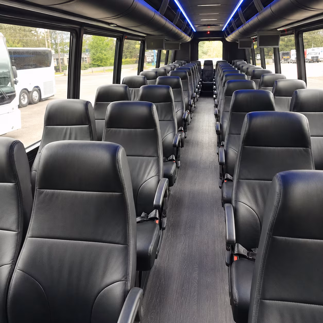 airport shuttle buses for fairfield wedding guests flying in
