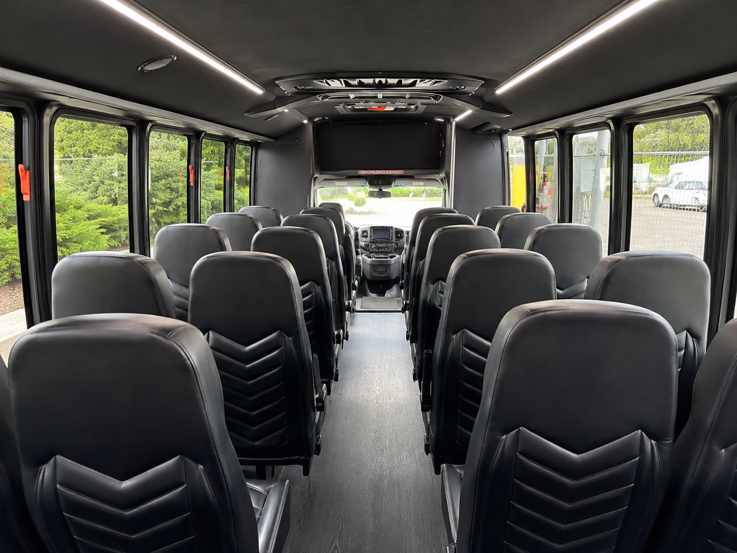 fairfield 20 passenger minibus inside