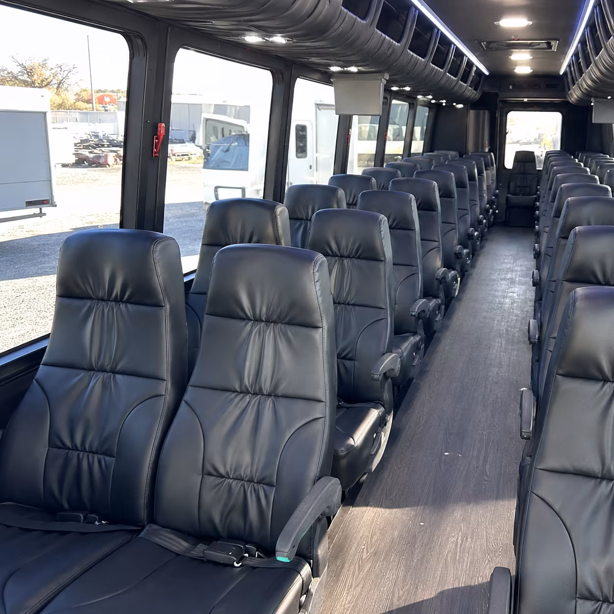 fairfield 28 passenger minibus inside