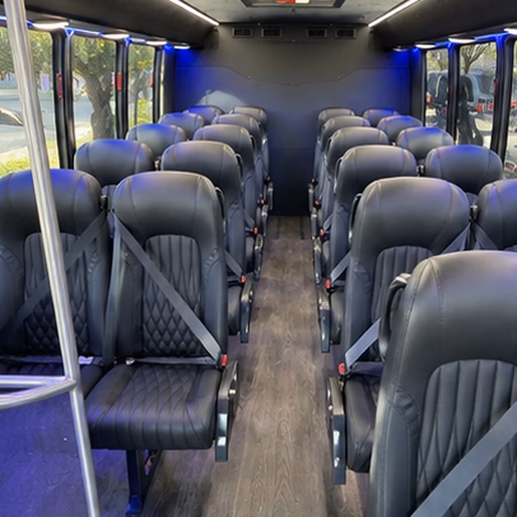 fairfield 28 passenger minibus interior