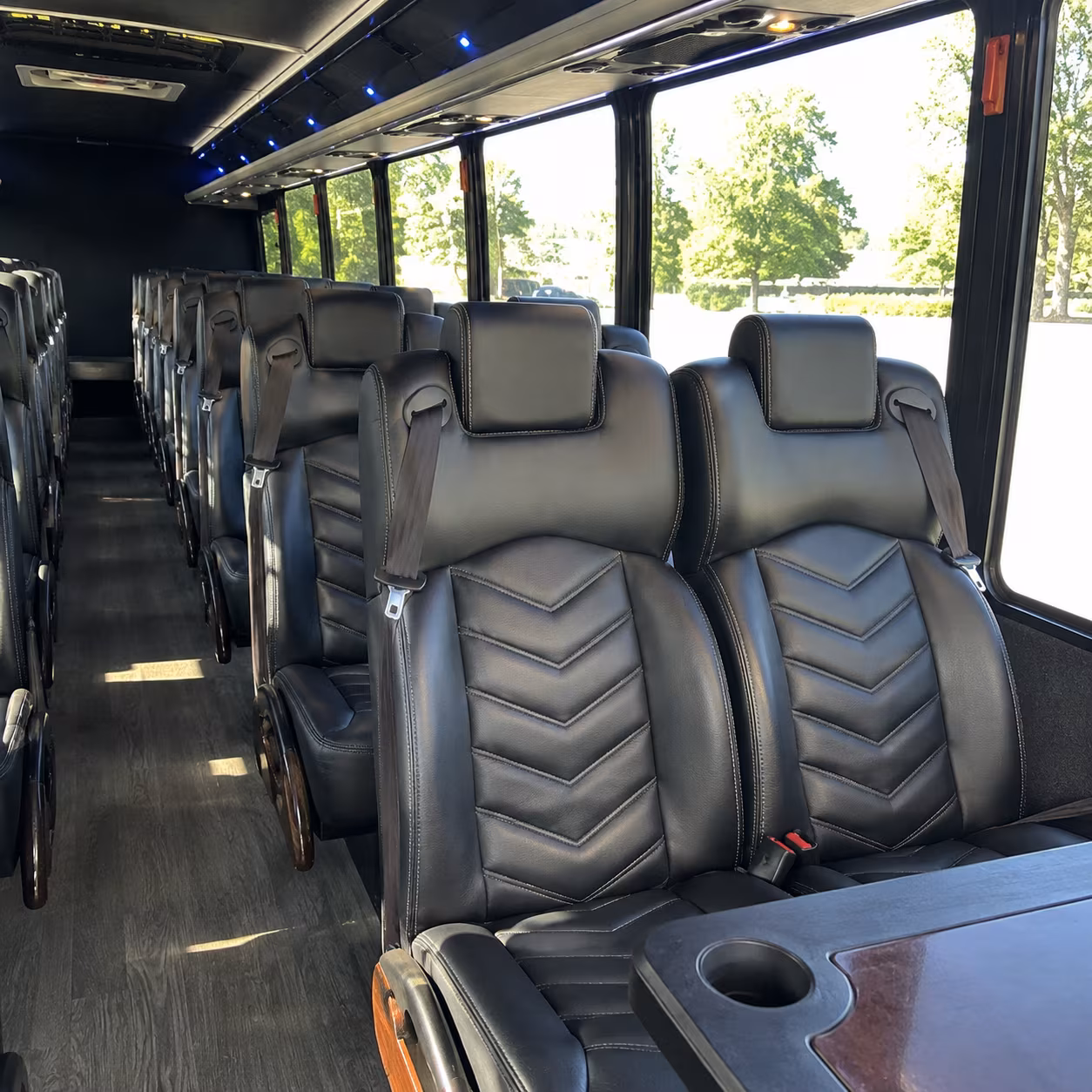 fairfield 35 passenger minibus inside