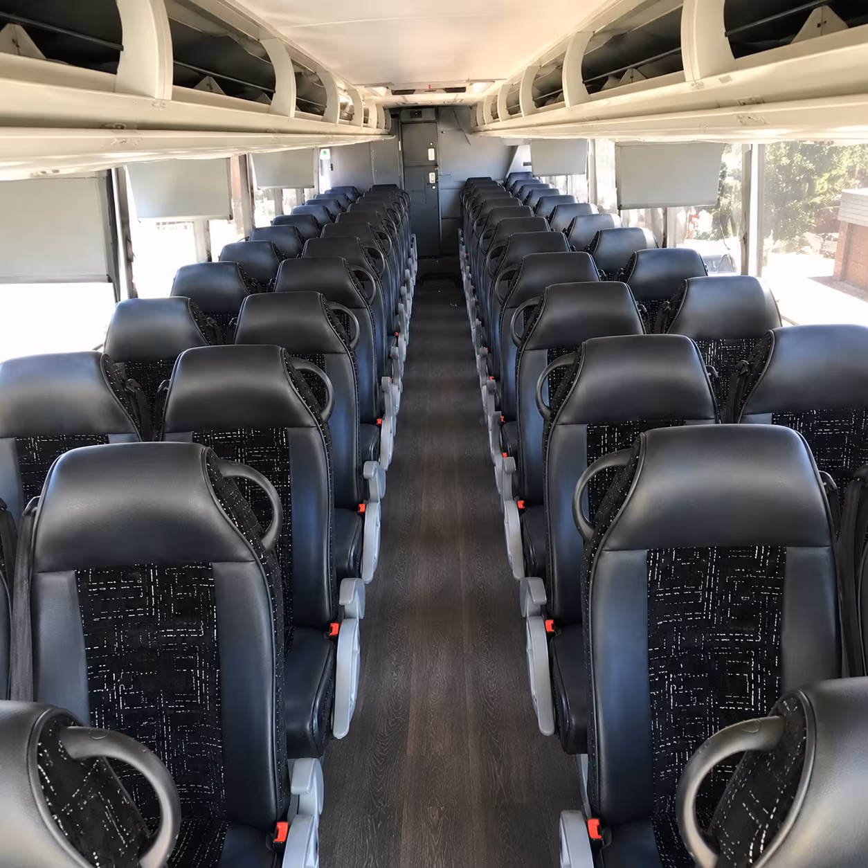 fairfield 56 passenger charter bus interior