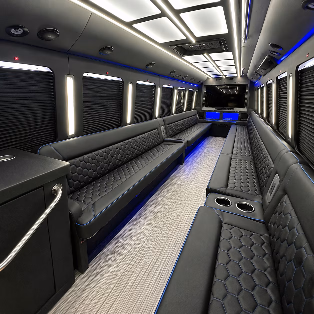 fairfield party bus interior