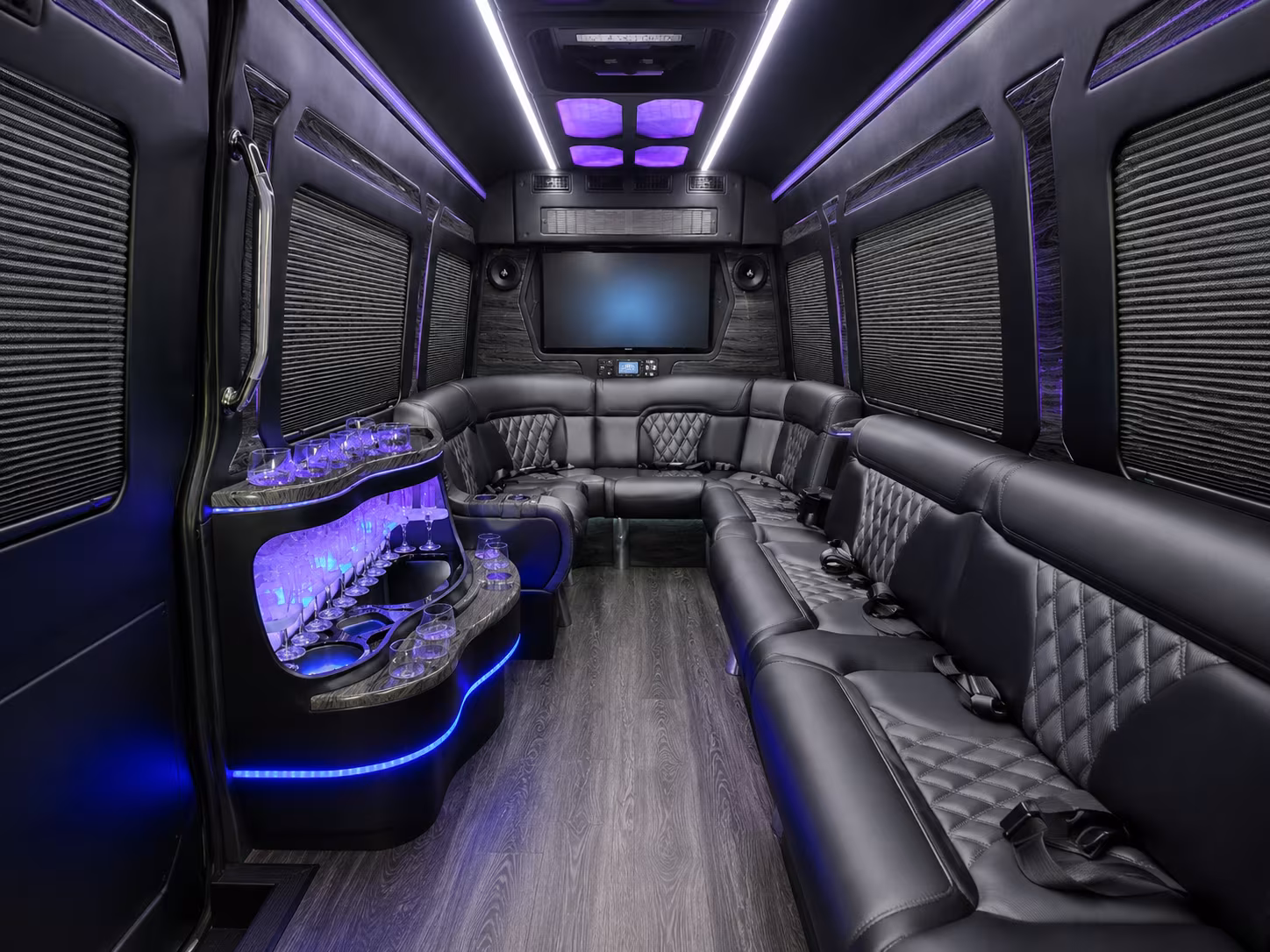 fairfield sprinter limousine inside